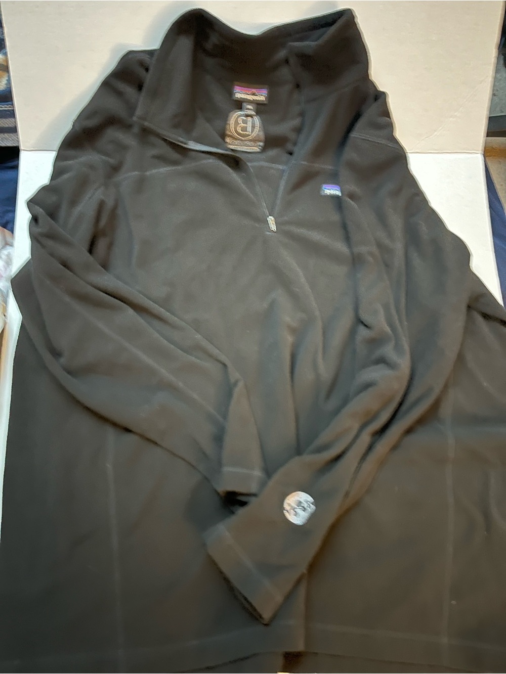 Patagonia Black Men's Quarter-Zip Fleece Pullover